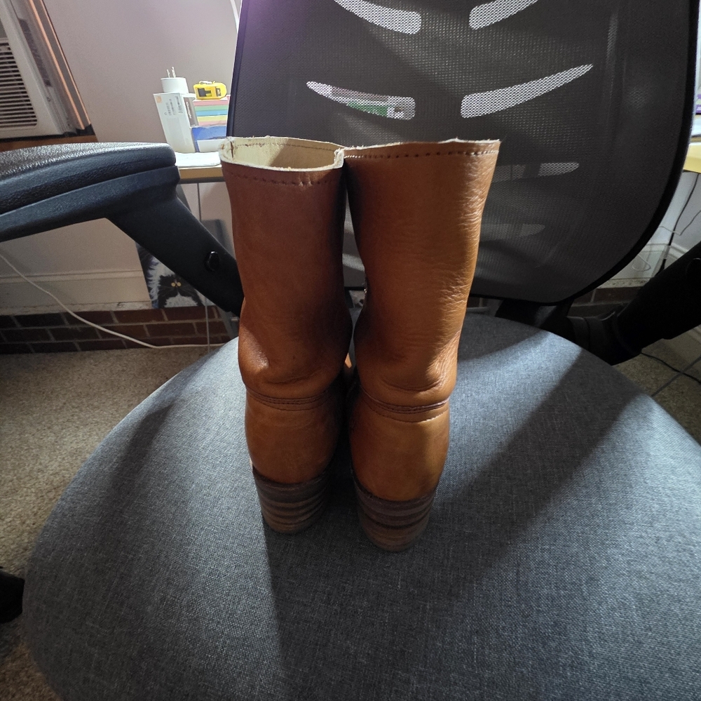Frye SunRise Short Vintage Leather Womens Boots - Picture 6 of 8